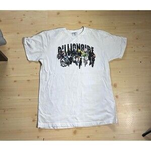 Billionaire Boys Club Shirt Mens Size XL White Motocross Racing Dirt Astronaut